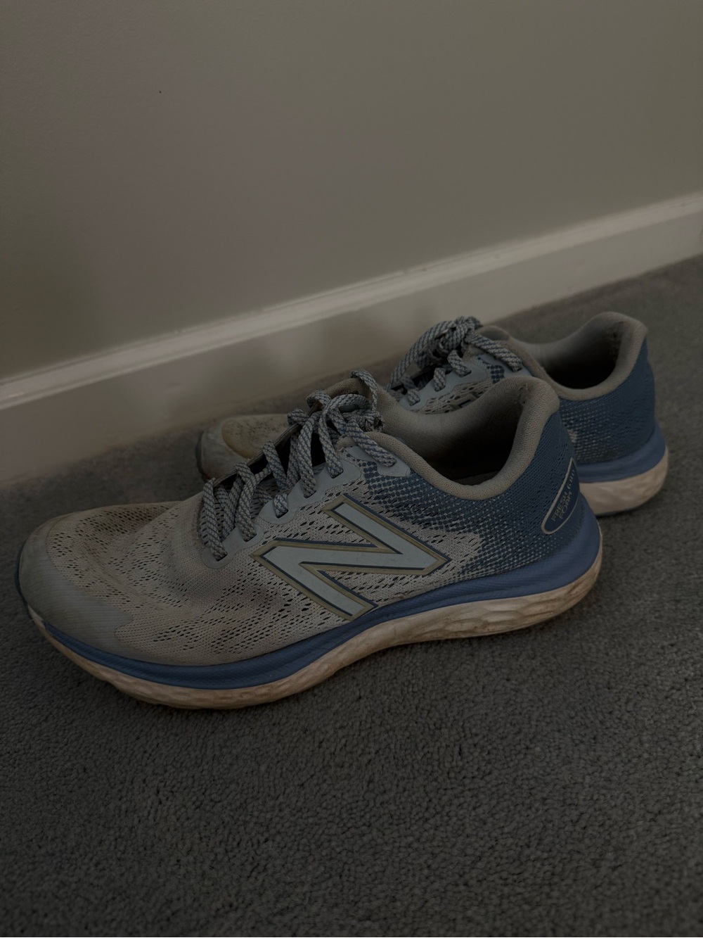 New Balance Women’s Light Blue and Gray Athletic Running Shoes